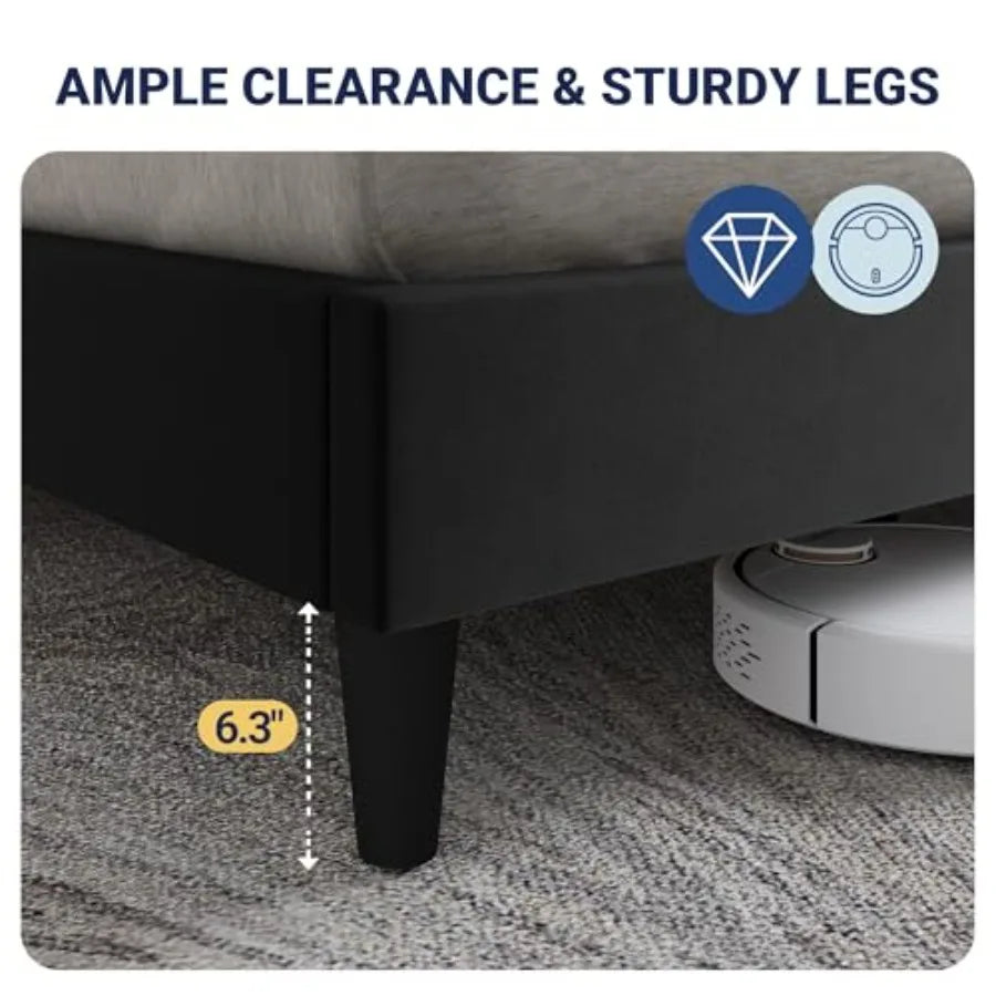 Angle view of the Luxury Velvet Wingback Bed Frame with USB ports, showcasing built-in charging convenience.