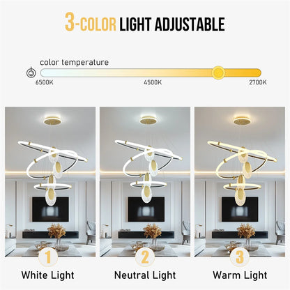 Art Deco LED Chandelier Pendant Lamp
