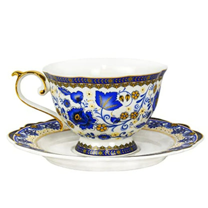 Gift-ready Vintage Bone China Tea Cup in an elegant presentation box.