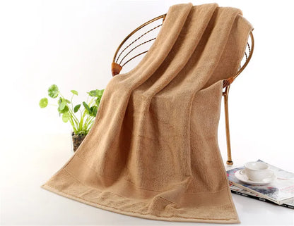 Wide range of colors for Ultra-Soft High-Absorbency Terry Bath Towels, including cream, navy, and gray, perfect high absorbency bath towels for any bathroom.