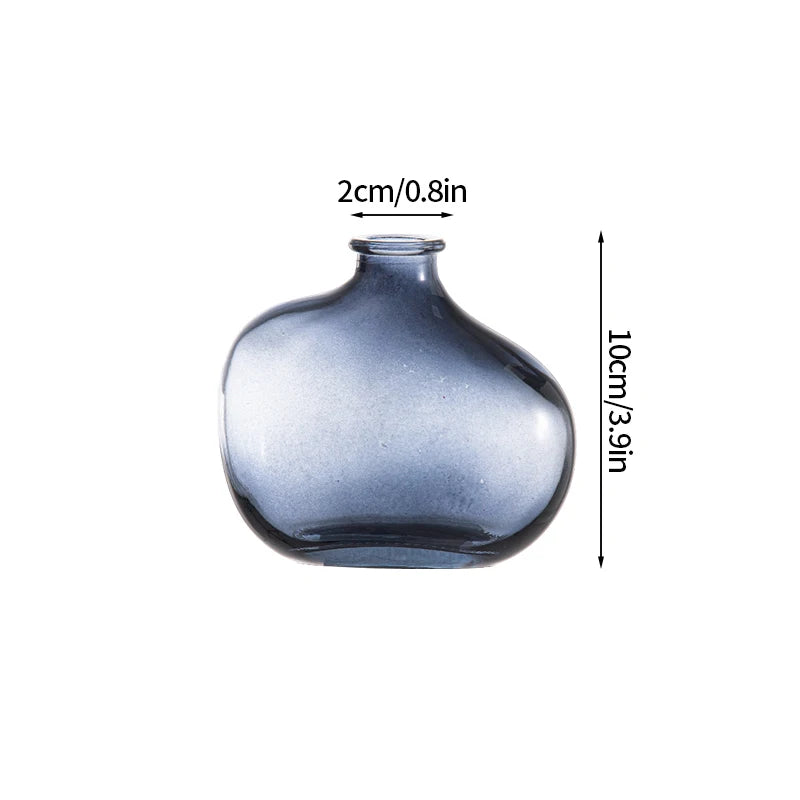 Retro Glass Flower Vase~Available in Three Captivating Colorways