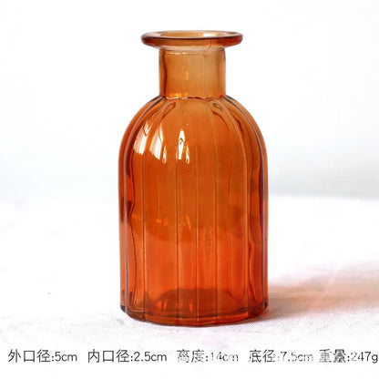 Modern Decorative Small Fresh Flower Glass Tabletop Vases