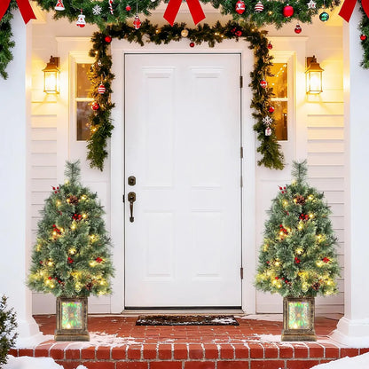 Mini 3ft Tabletop Pre-Lit Artificial Christmas Tree w/70 LED Lights