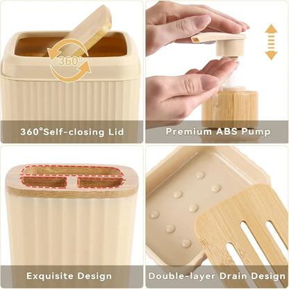 Modern 20-Piece Bathroom Accessory Set