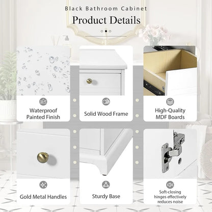 Farmhouse 36" Freestanding Bathroom Vanity w/Sink