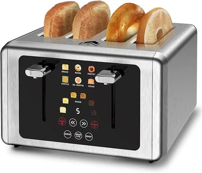 Versatile Stainless Steel 4-Slice Toaster  w/Touchscreen Control Panel