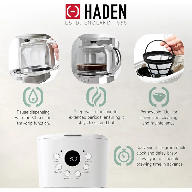 Elegant Design 12 Cup Coffee Maker & 4-Slice Toaster