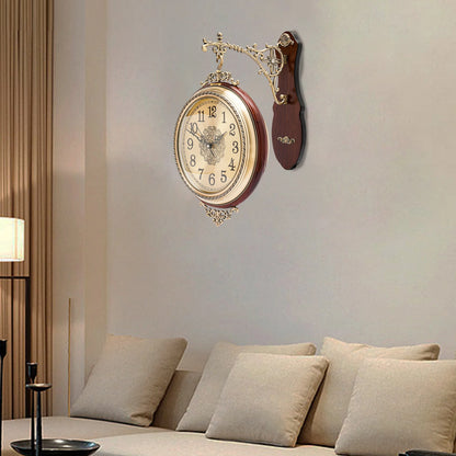 Double Sided Vintage Wall Clock