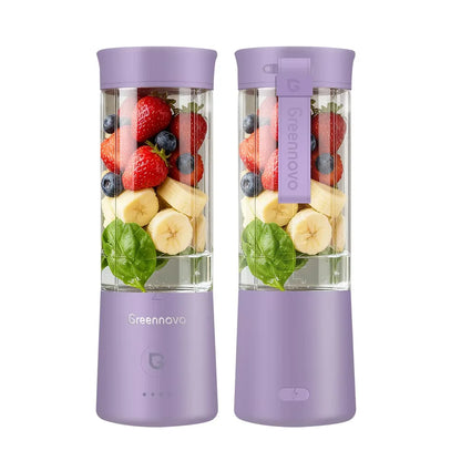 GREENNOVO Portable Blender 500ML - USB Rechargeable Personal Juicer Cup for gym, office, and travel