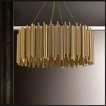 Modern Simple Gold Pendant LED Chandelier