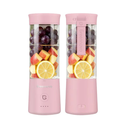 GREENNOVO Portable Blender 500ML - USB Rechargeable Personal Juicer Cup with one-button operation
