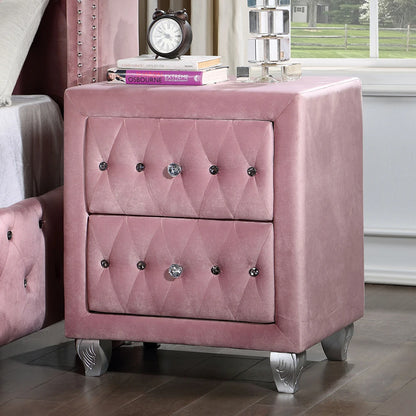 Elegant Velvet Bedside Table/Night Table~Adds a Touch of Sophistication to any Bedroom