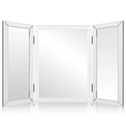 Beautiful & Modern Tri-fold Bathroom Wall Mirror