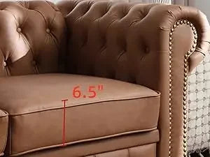 Classic & Luxurious 3-Seater Chesterfield Sofa w/Nailhead Trim