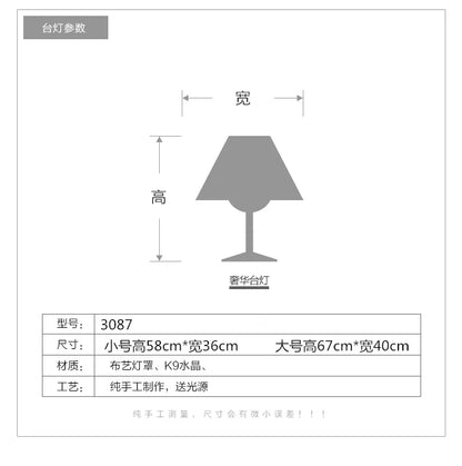 Modern Luxury Crystal Table Lamp