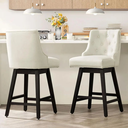 Modern Counter Height Swivel Bar Stools/Set of 4