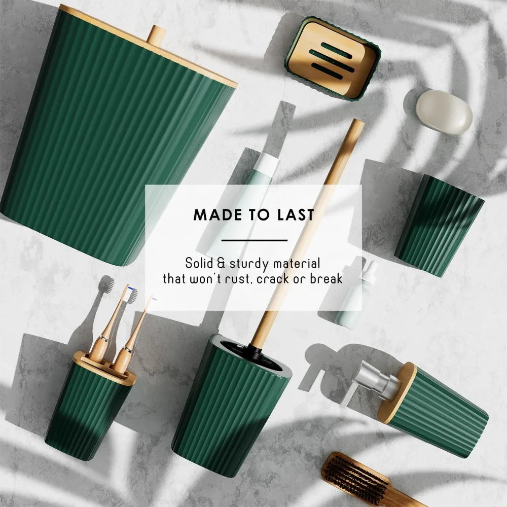 22 Piece Bathroom Accessories Set in 8 Colors