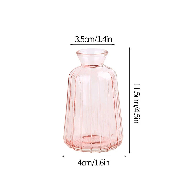 Retro Glass Flower Vase~Available in Three Captivating Colorways