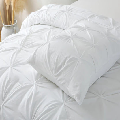 Elegant 3-Piece King Size Comforter Set w/Pinch Pleat Detailing