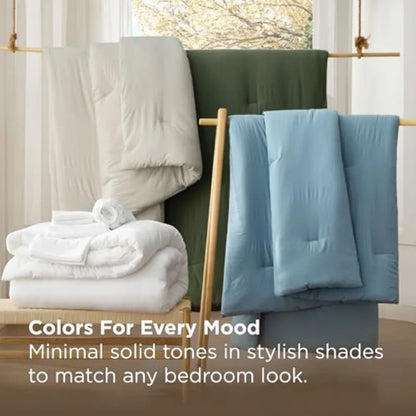 California King Comforter Set – Aesthetic styling tip with layered blankets and accent pillows.