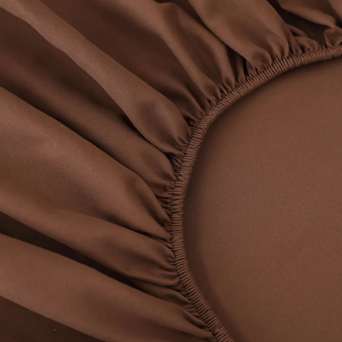 Complete 4-Piece Queen Size Rich Brown Bed Sheet Set