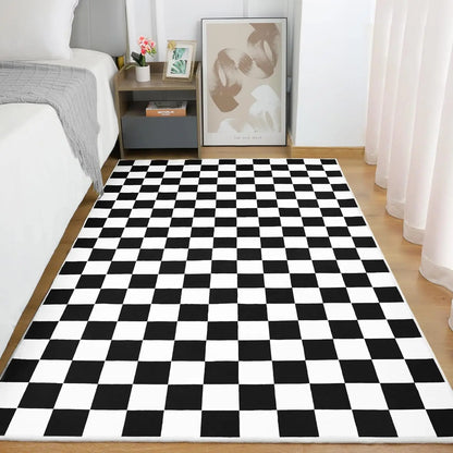 Classic Soft & Washable Checkerboard Rug