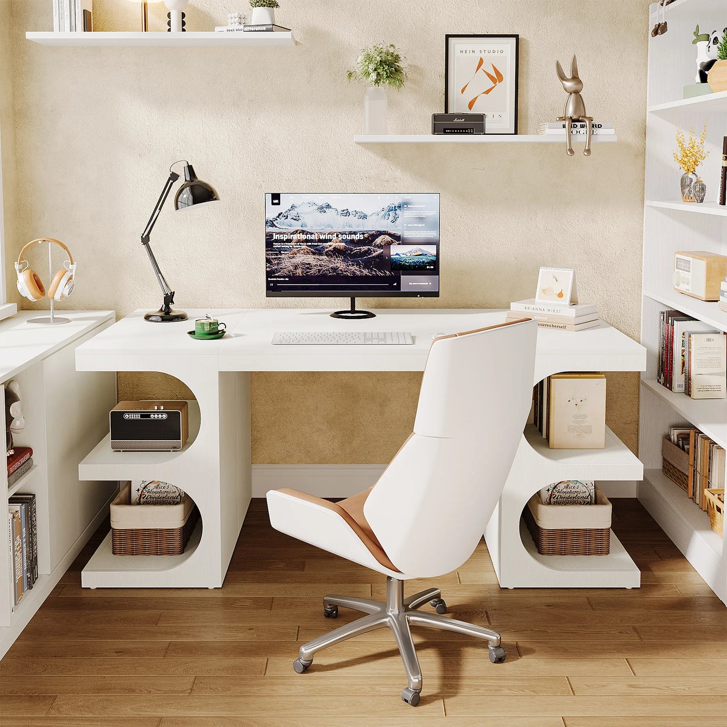 Modern Large Executive Home Office Computer/Writing Desk 

Modern