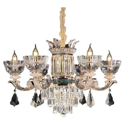Traditional European Aesthetic Style Chain Pendant Crystal Chandelier 
