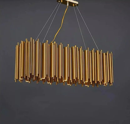 Modern Simple Gold Pendant LED Chandelier