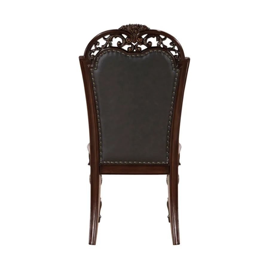 Elegant & Formal Upholstered Button Tufted Dining Chair/Set of 2