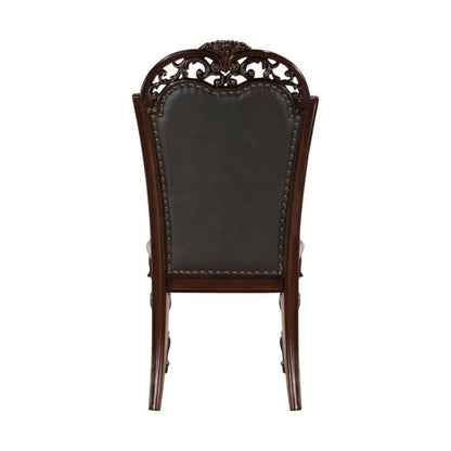 Elegant & Formal Upholstered Button Tufted Dining Chair/Set of 2
