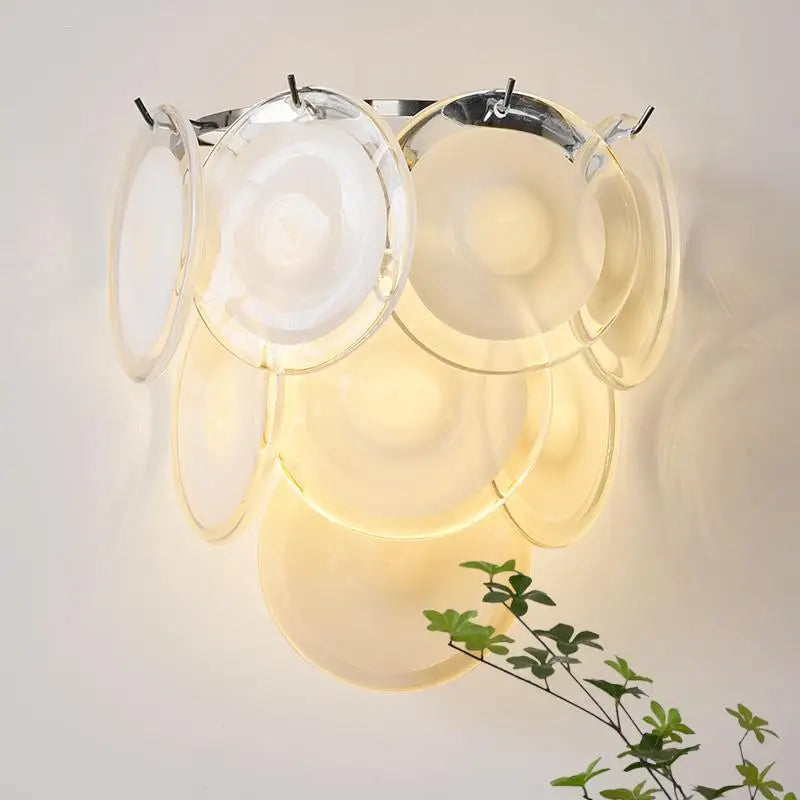 French Style Handmade Murano Glass Wall Lamp