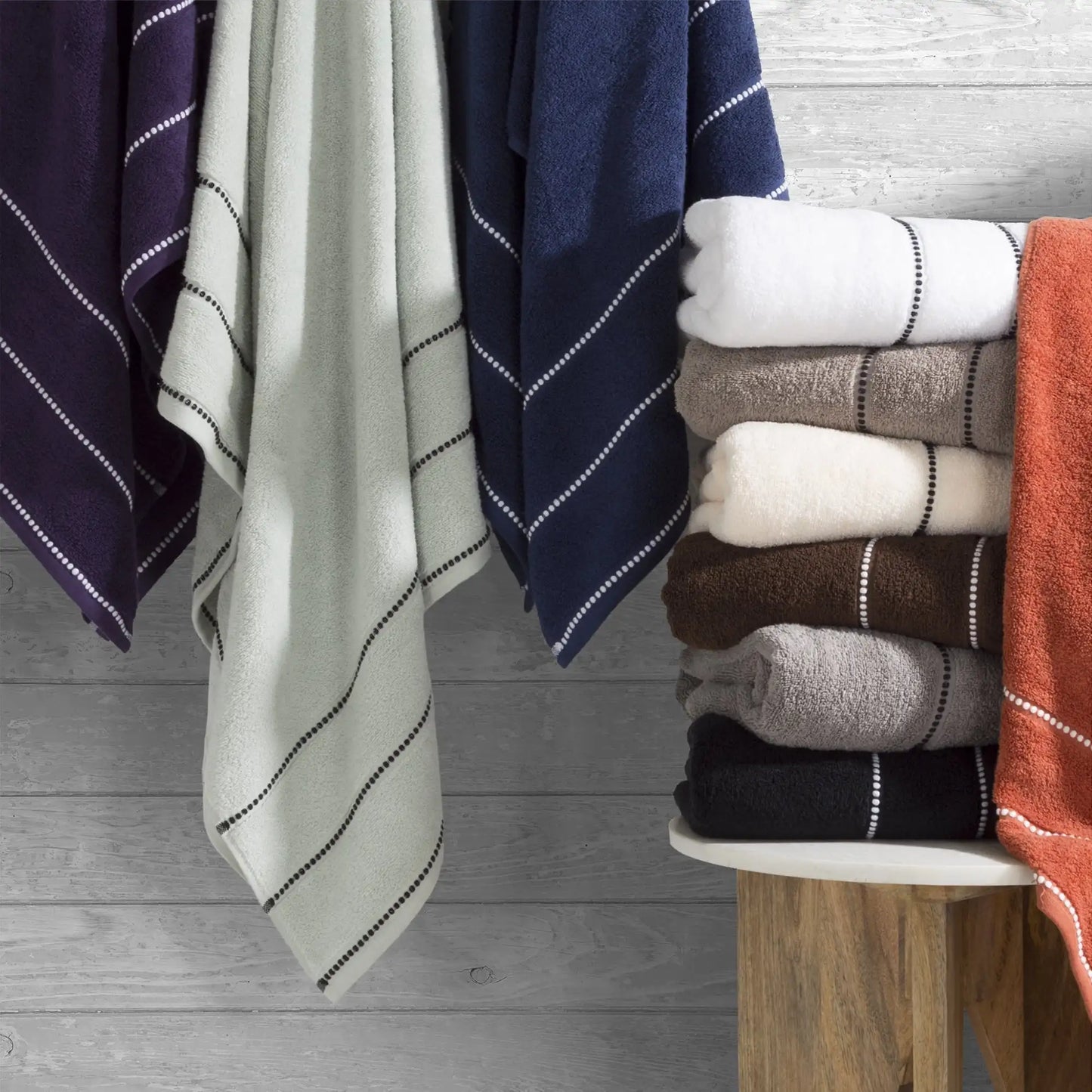 Lavish Home Luxury 2-Piece Cotton Towel Set
