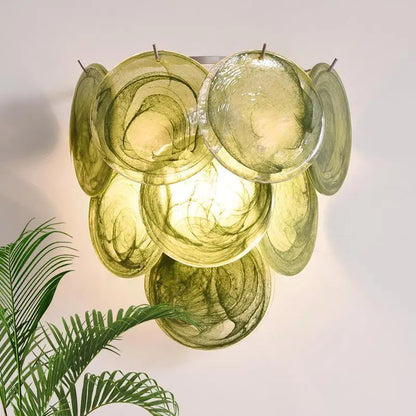 French Style Handmade Murano Glass Wall Lamp