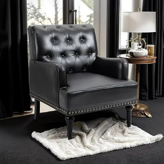 Black Classic Cigar Style Living Room Chair