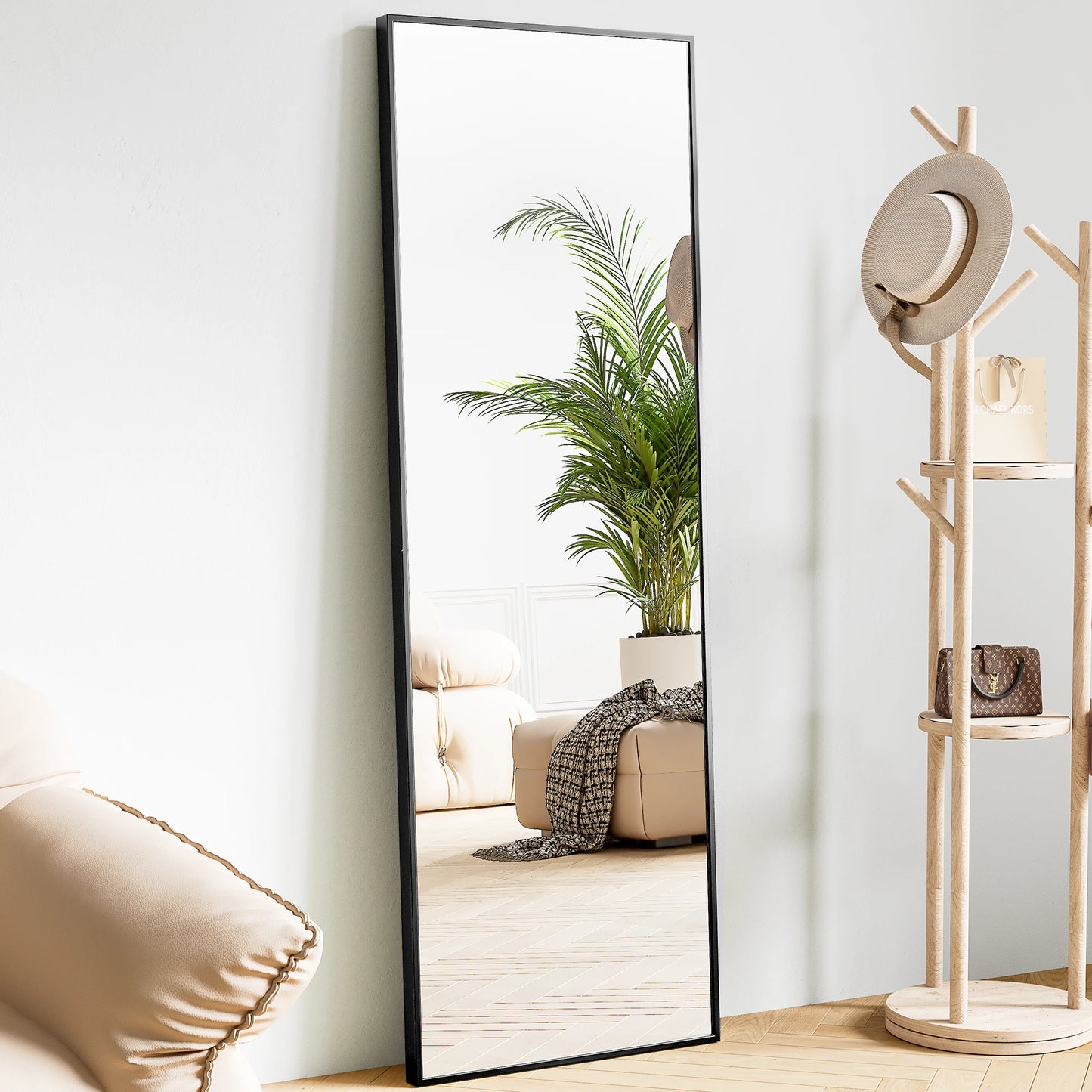 Simple & Modern 64" Tall Full Body Wall Mirror