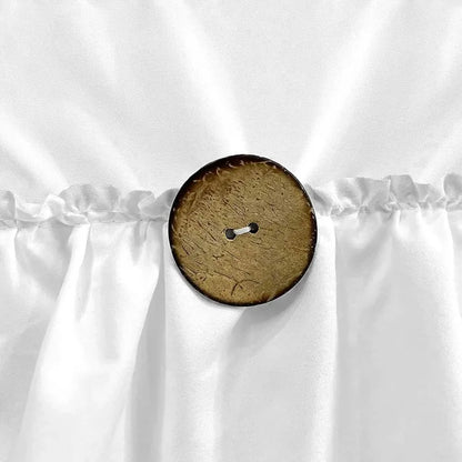 Farmhouse 72"x72" Fabric Shower Curtain Set