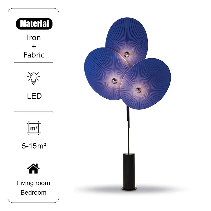 Elegant Modern Triple Floral Floor Lamp featuring color options to suit any decor.