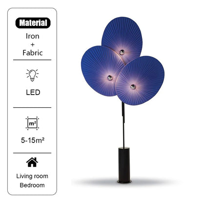 Elegant Modern Triple Floral Floor Lamp featuring color options to suit any decor.