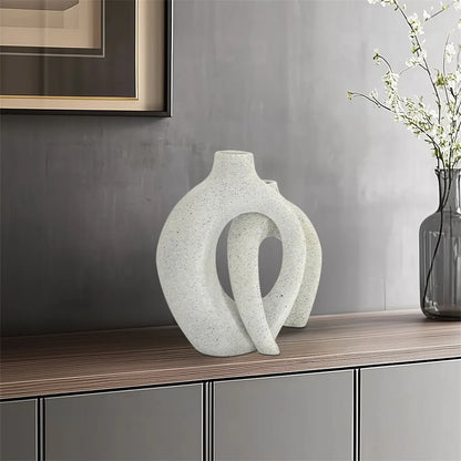 Modern Hollow Snuggle Vase~Set of 2