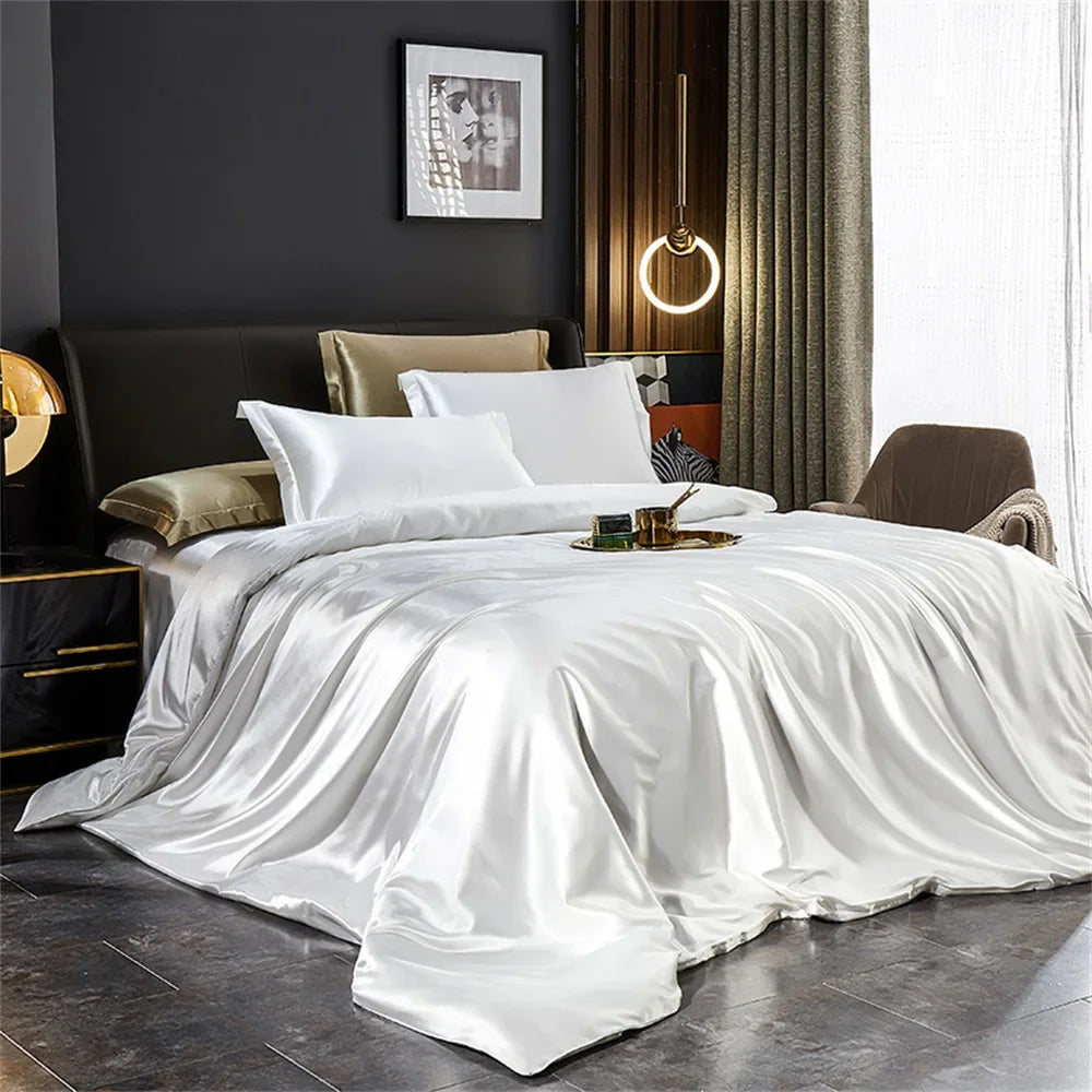 Modern Solid Color Luxury Duvet Bedding Set 