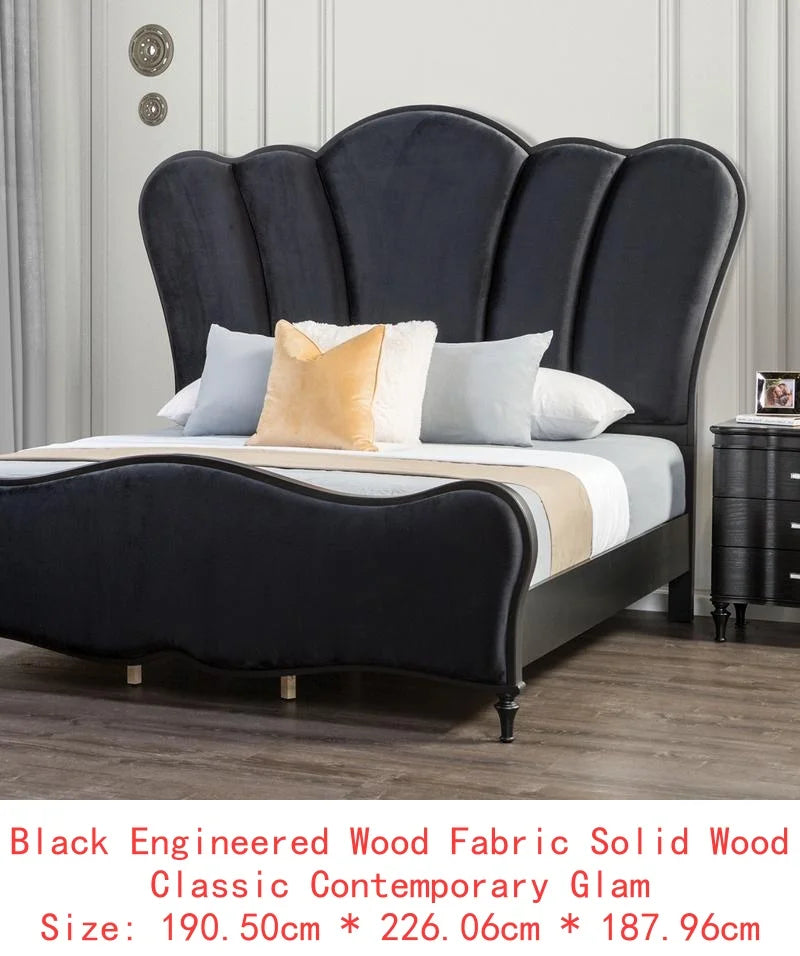 Lovely 3-Piece Queen Size Light Grey Bedroom Set w/2 Nightstands