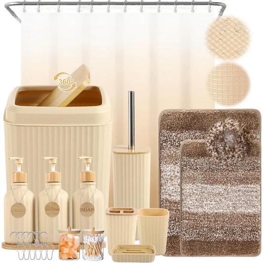 Modern 20-Piece Bathroom Accessory Set
