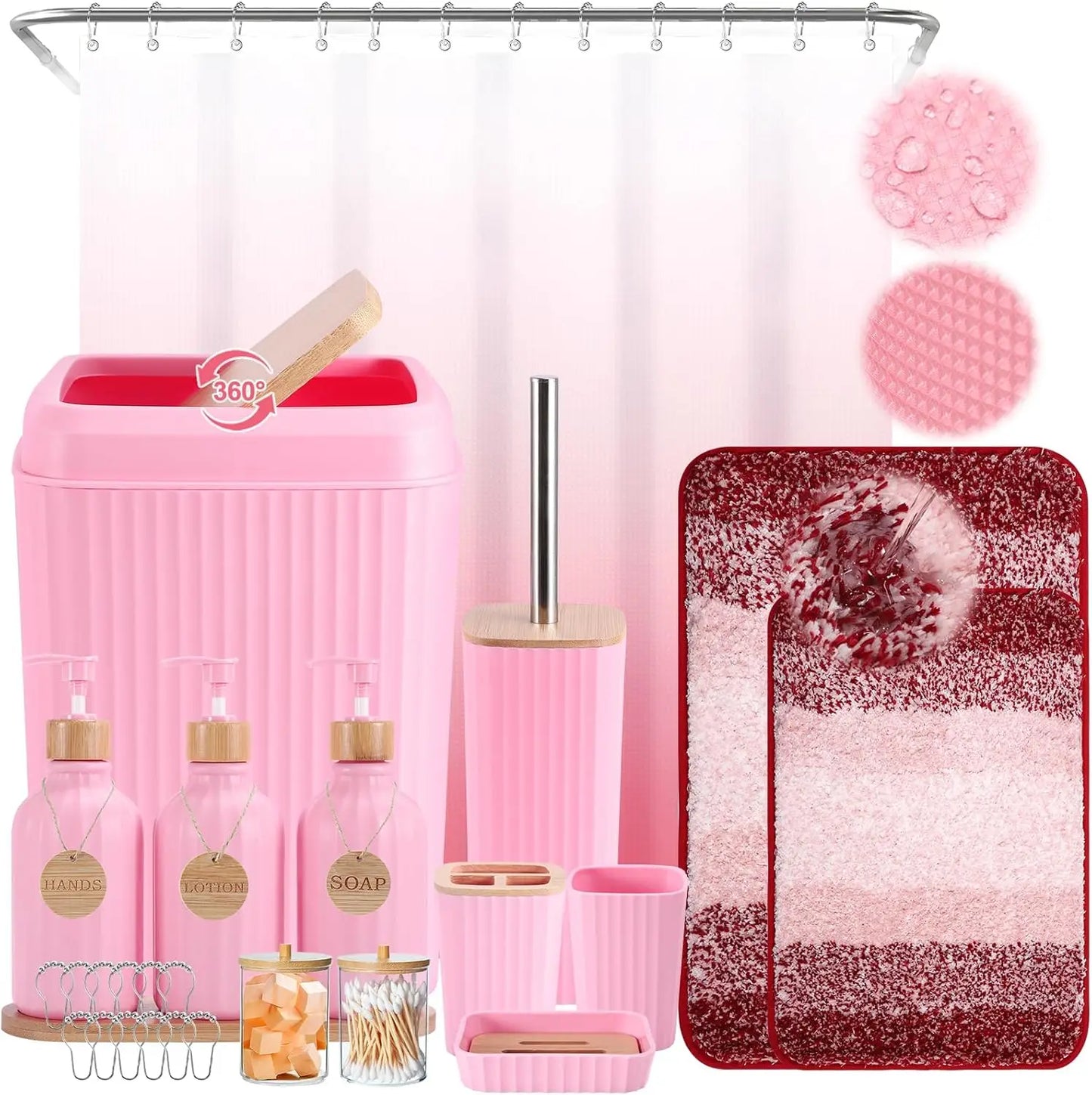 Modern 20-Piece Bathroom Accessory Set
