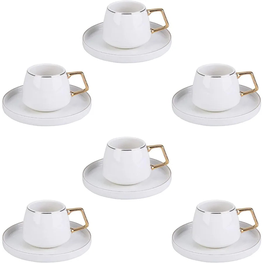 Modern Porcelain Turkish Coffee/Espresso Cup Set 