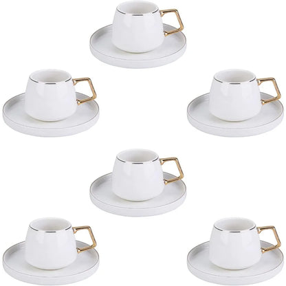 Modern Porcelain Turkish Coffee/Espresso Cup Set 