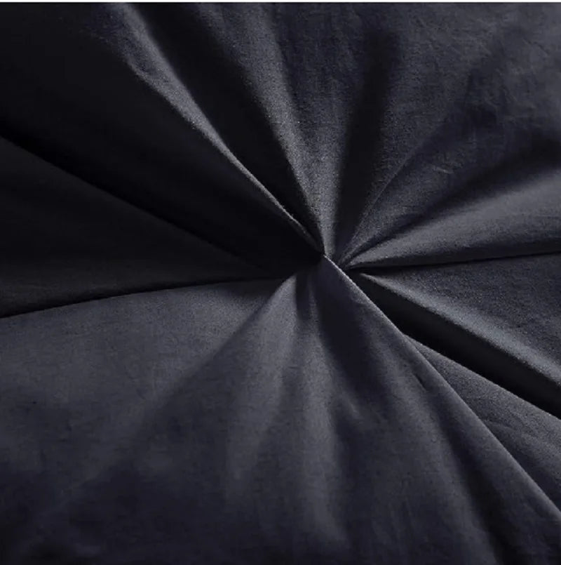 Luxurious All-season Premium Down Feather King  Black Bedding Set