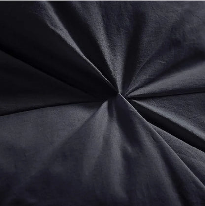 Luxurious All-season Premium Down Feather King  Black Bedding Set