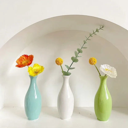 Small Ceramic Nordic Style Flower Bud Vase