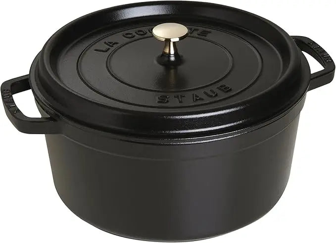 STAUB 7QT Cast Iron Round Dutch Oven